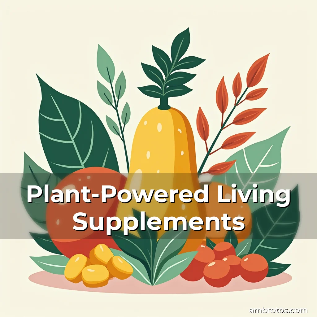 Artistic representation for Plant-Powered Living Supplements