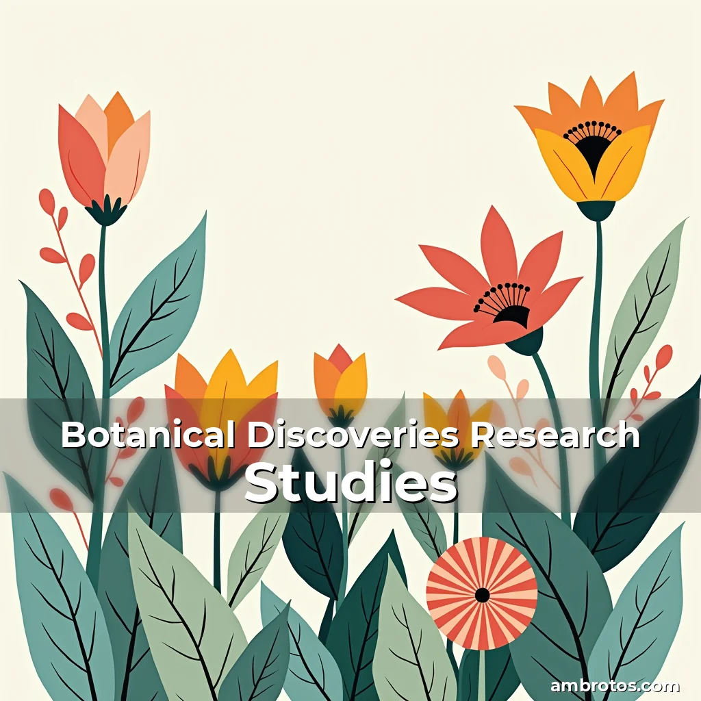 Artistic representation for Botanical Discoveries Research Studies