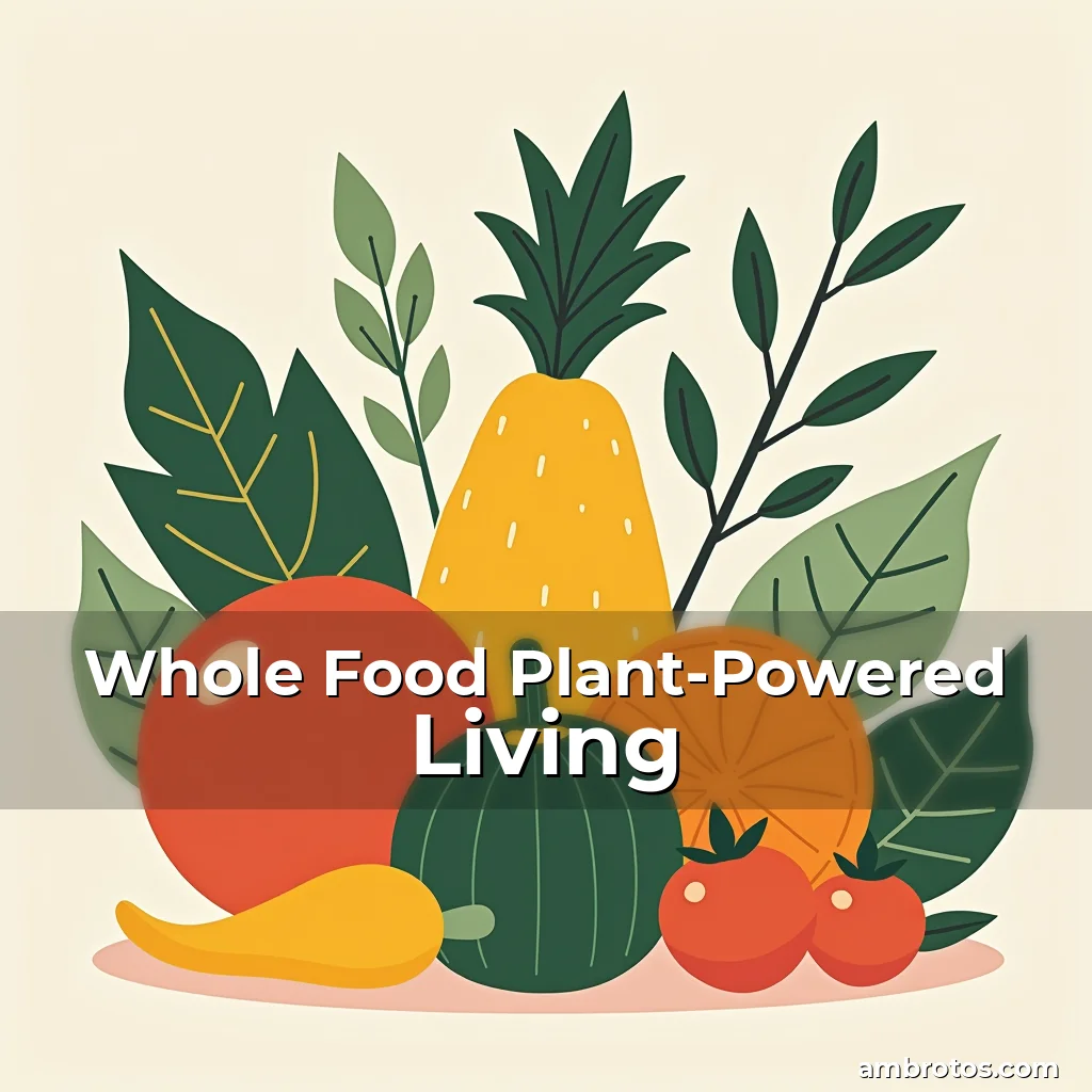 Artistic representation for Whole Food Plant-Powered Living