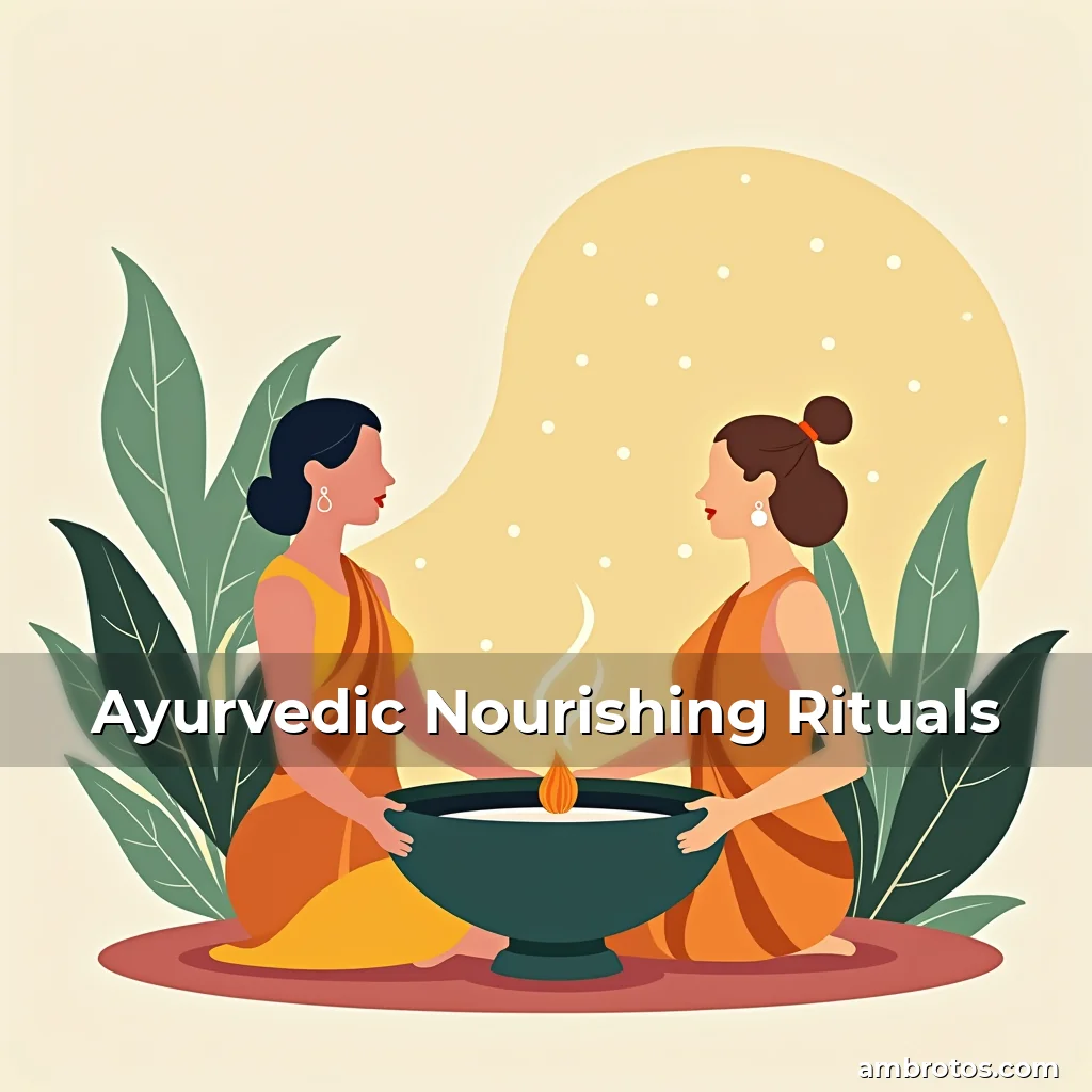 Artistic representation for Ayurvedic Nourishing Rituals