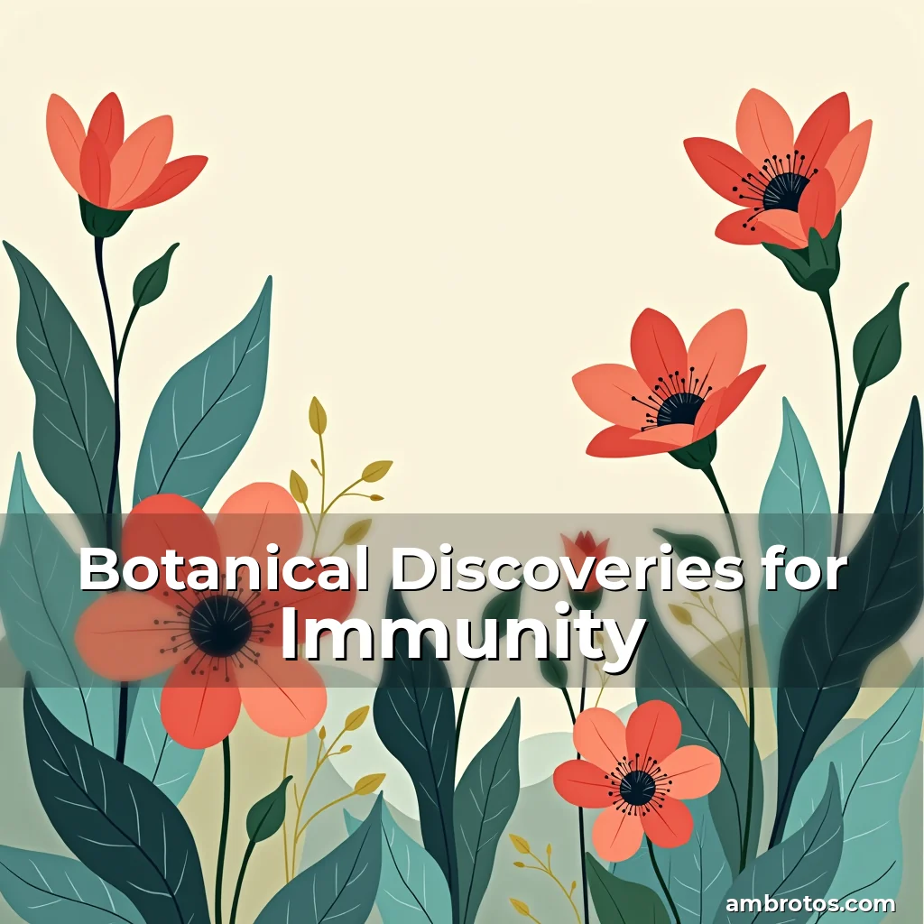 Artistic representation for Botanical Discoveries for Immunity