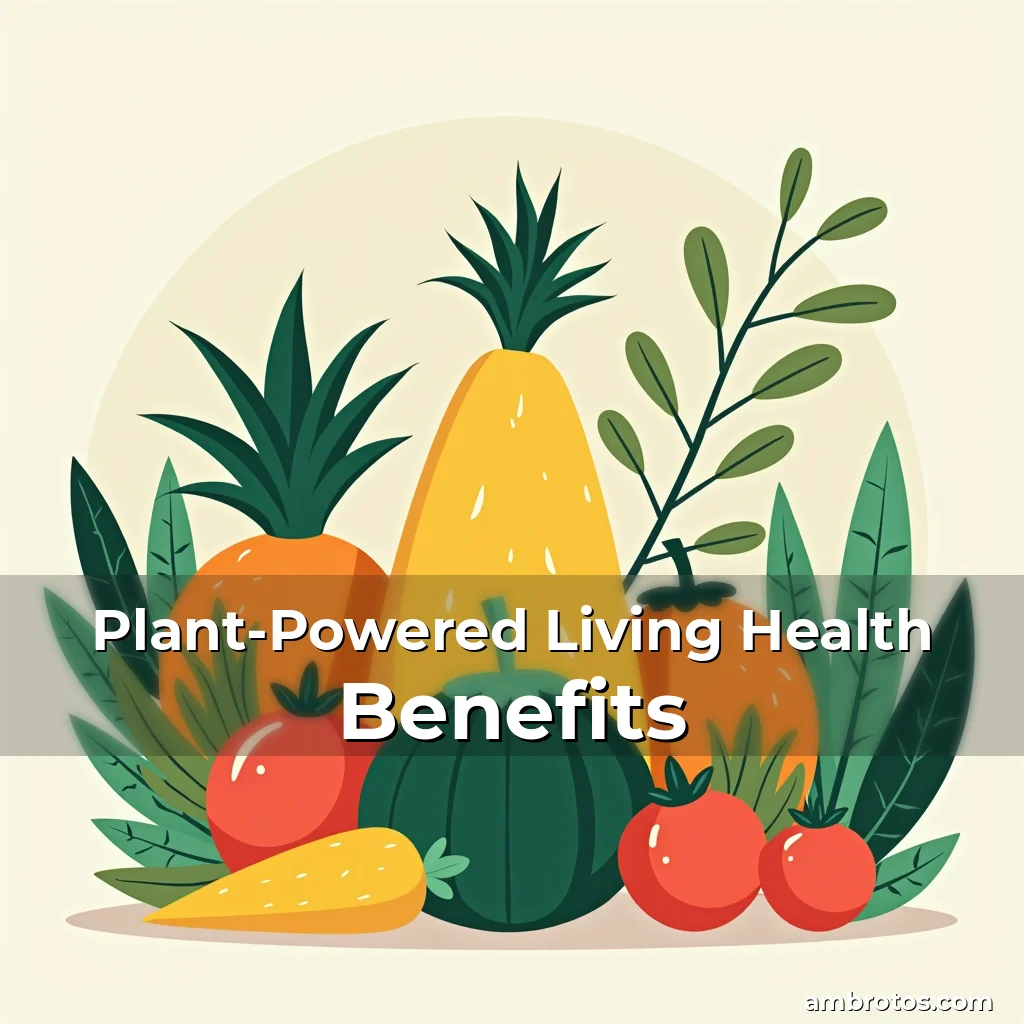 Artistic representation for Plant-Powered Living Health Benefits