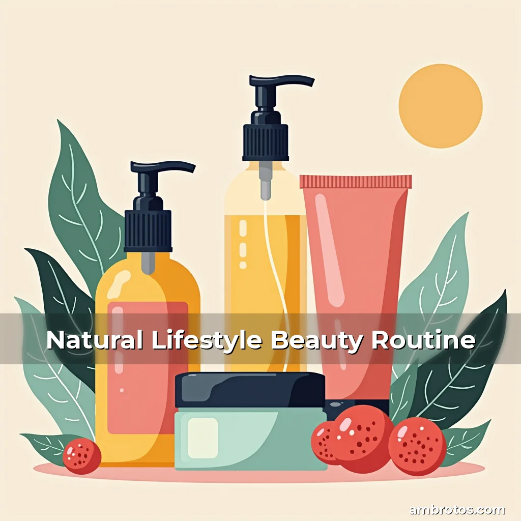 Artistic representation for Natural Lifestyle Beauty Routine