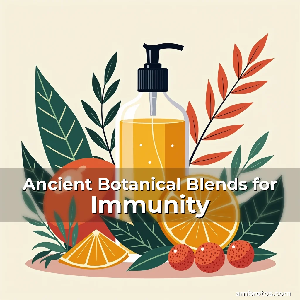 Artistic representation for Ancient Botanical Blends for Immunity
