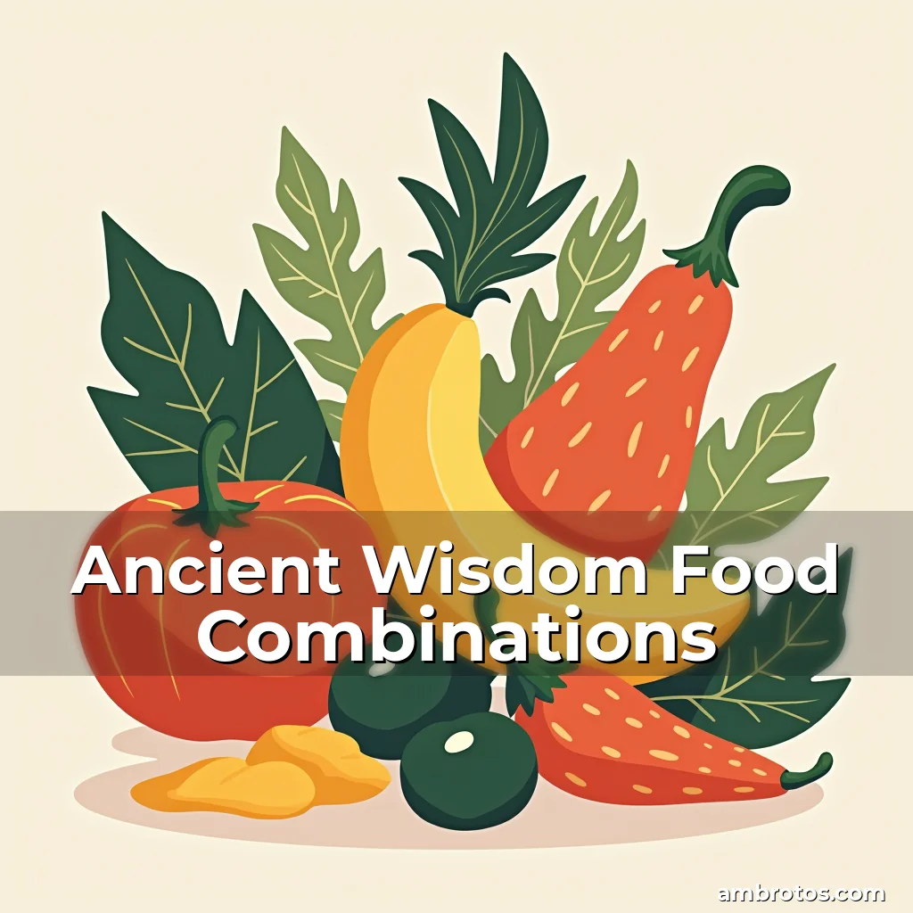 Artistic representation for Ancient Wisdom Food Combinations