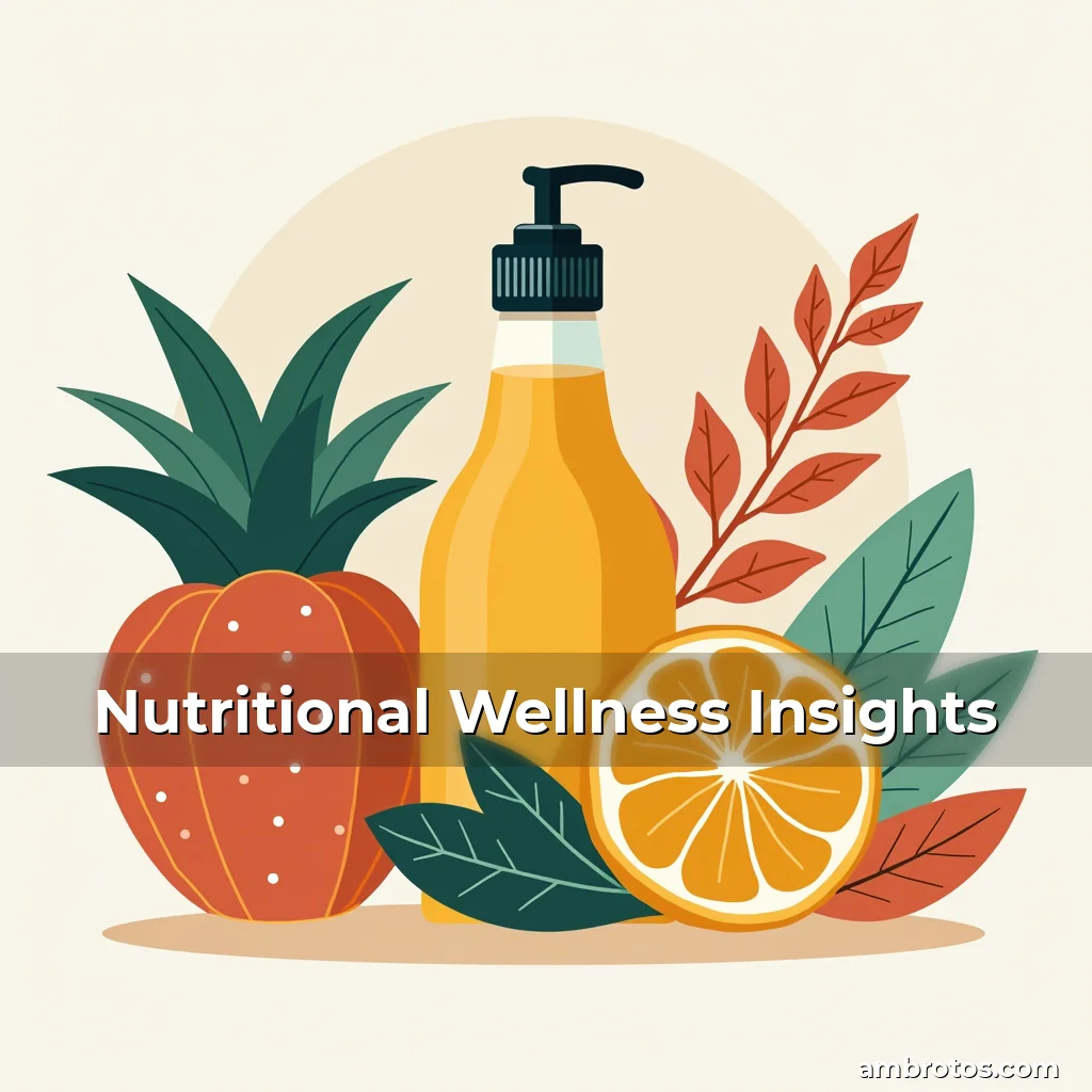 Artistic representation for Nutritional Wellness Insights