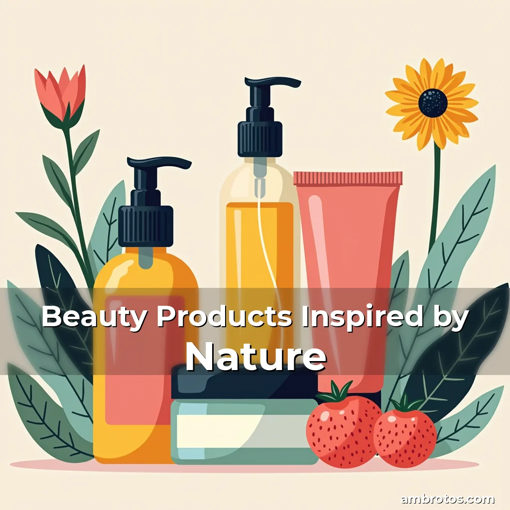 Artistic representation for Beauty Products Inspired by Nature