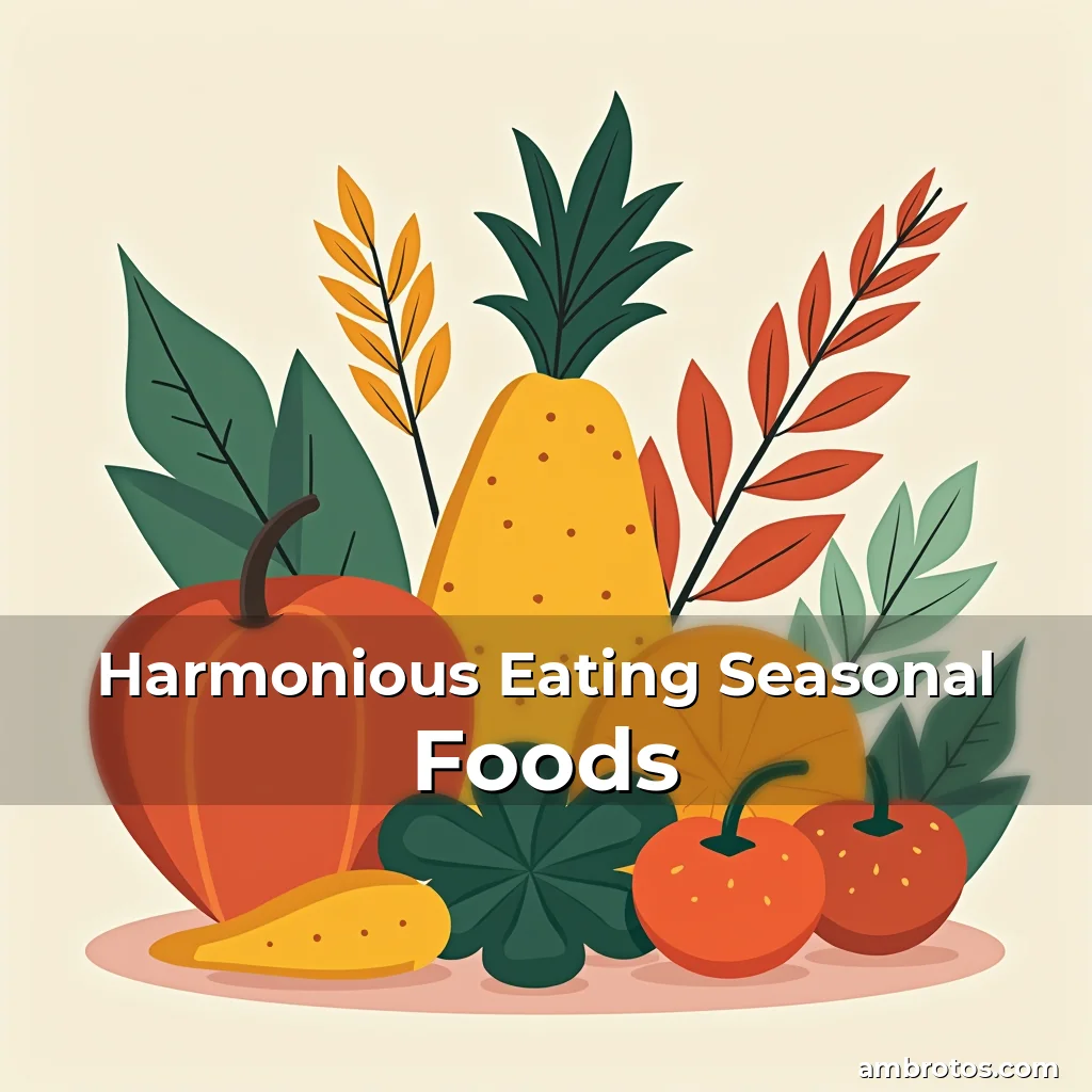 Artistic representation for Harmonious Eating Seasonal Foods