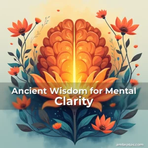Artistic representation for Ancient Wisdom for Mental Clarity