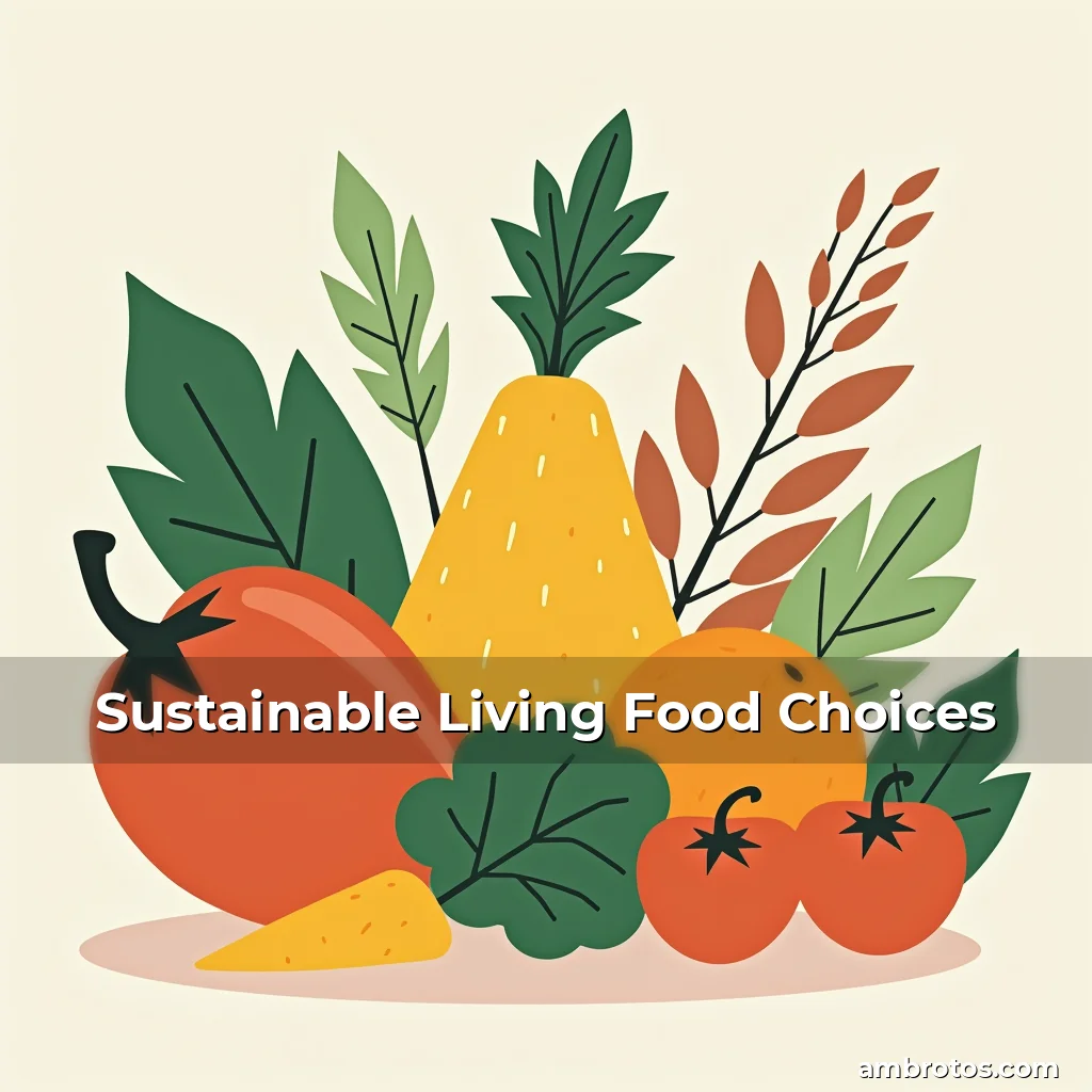 Artistic representation for Sustainable Living Food Choices