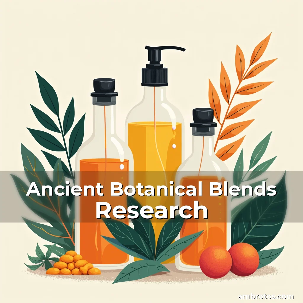 Artistic representation for Ancient Botanical Blends Research