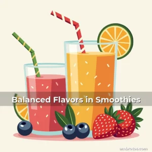 Artistic representation for Balanced Flavors in Smoothies