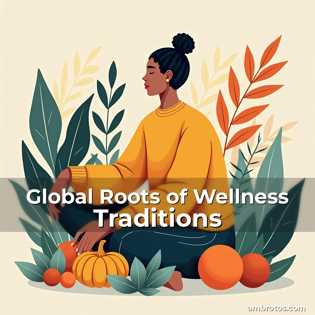 Artistic representation for Global Roots of Wellness Traditions