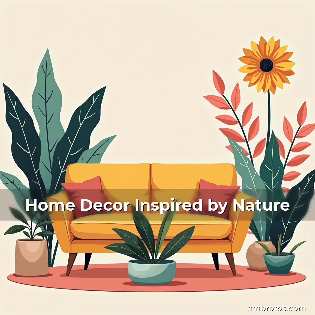 Artistic representation for Home Decor Inspired by Nature