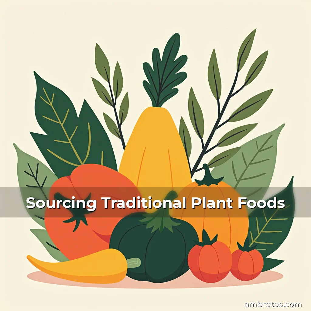 Artistic representation for Sourcing Traditional Plant Foods
