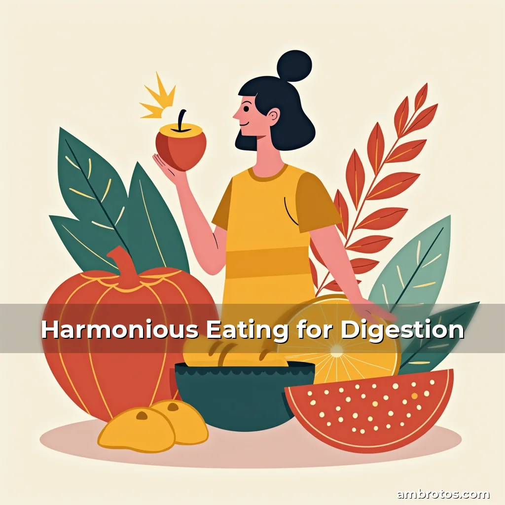 Artistic representation for Harmonious Eating for Digestion