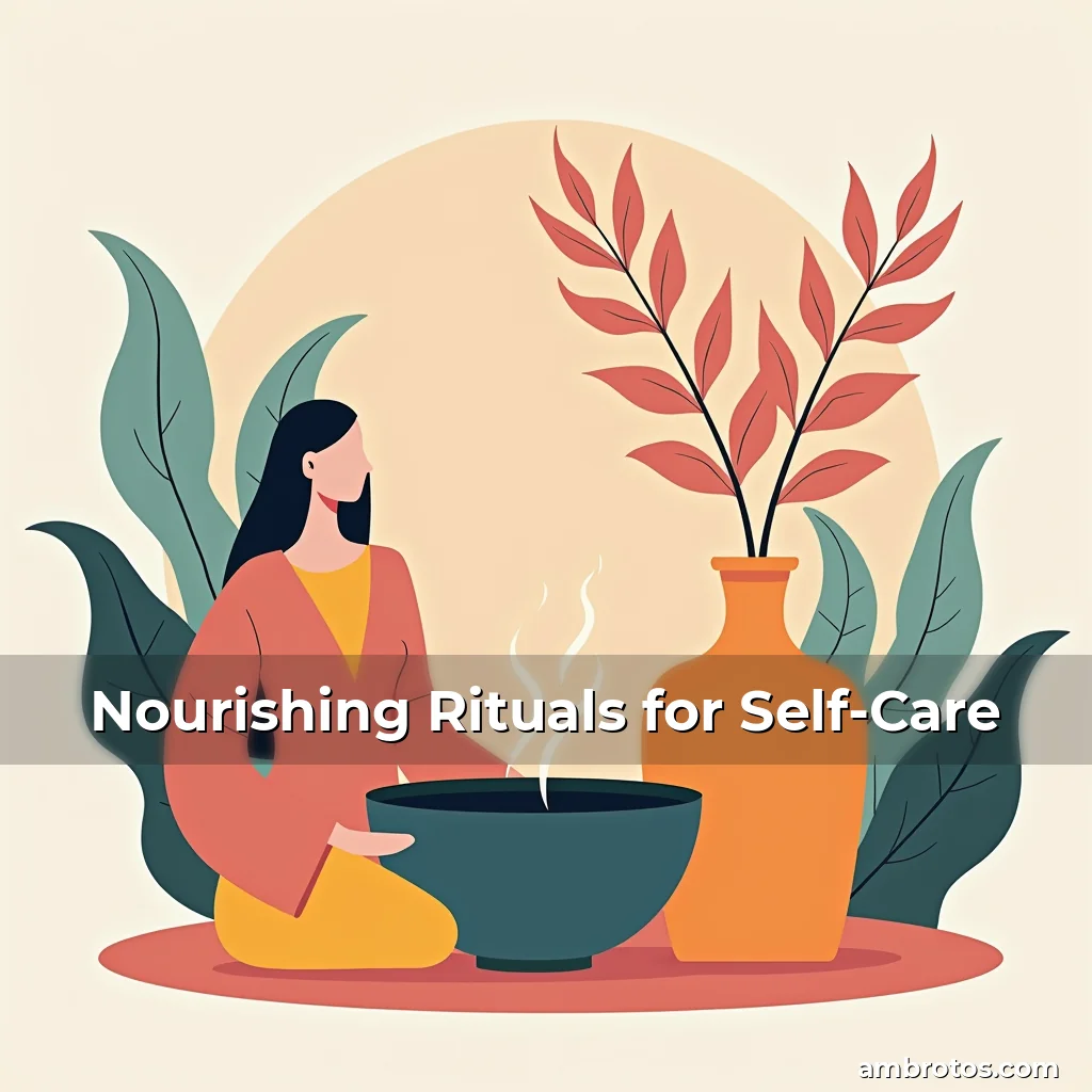 Artistic representation for Nourishing Rituals for Self-Care