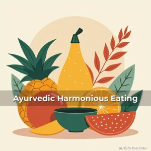 Artistic representation for Ayurvedic Harmonious Eating