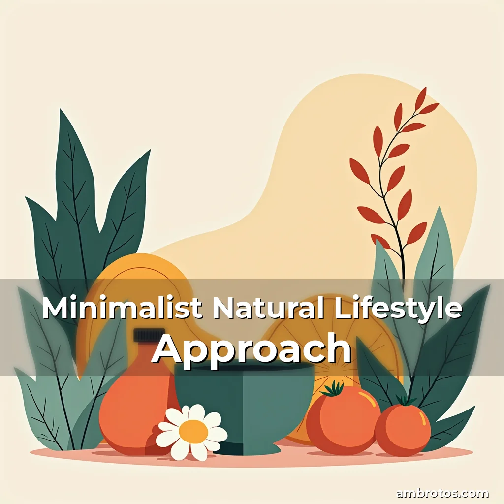 Artistic representation for Minimalist Natural Lifestyle Approach