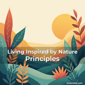 Artistic representation for Living Inspired by Nature Principles